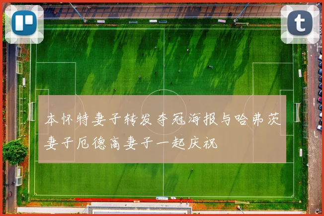 本怀特妻子转发夺冠海报与哈弗茨妻子厄德高妻子一起庆祝